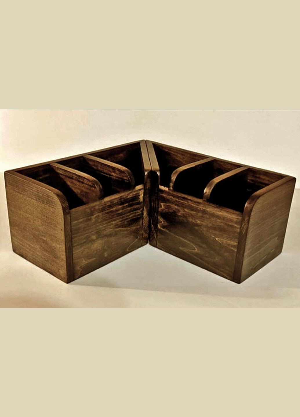 Подставка для столовых приборов из дерева Пролинда капучино (ПСП-012209) No Brand (327422811)