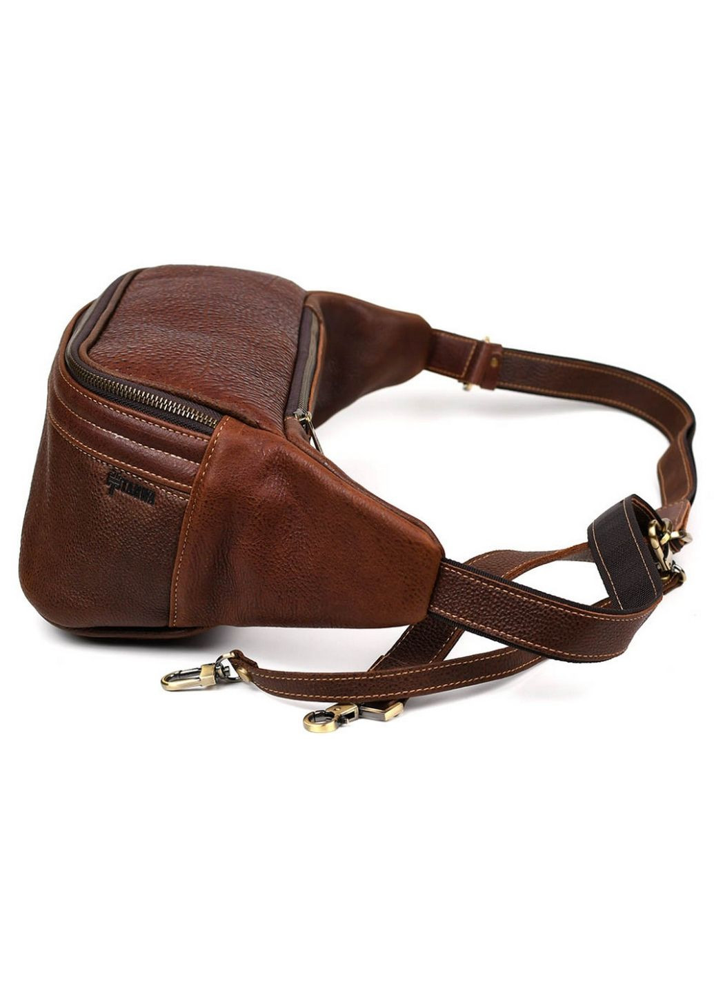 Чоловіча шкіряна сумка на пояс 30х15х12 см TARWA (315873532)