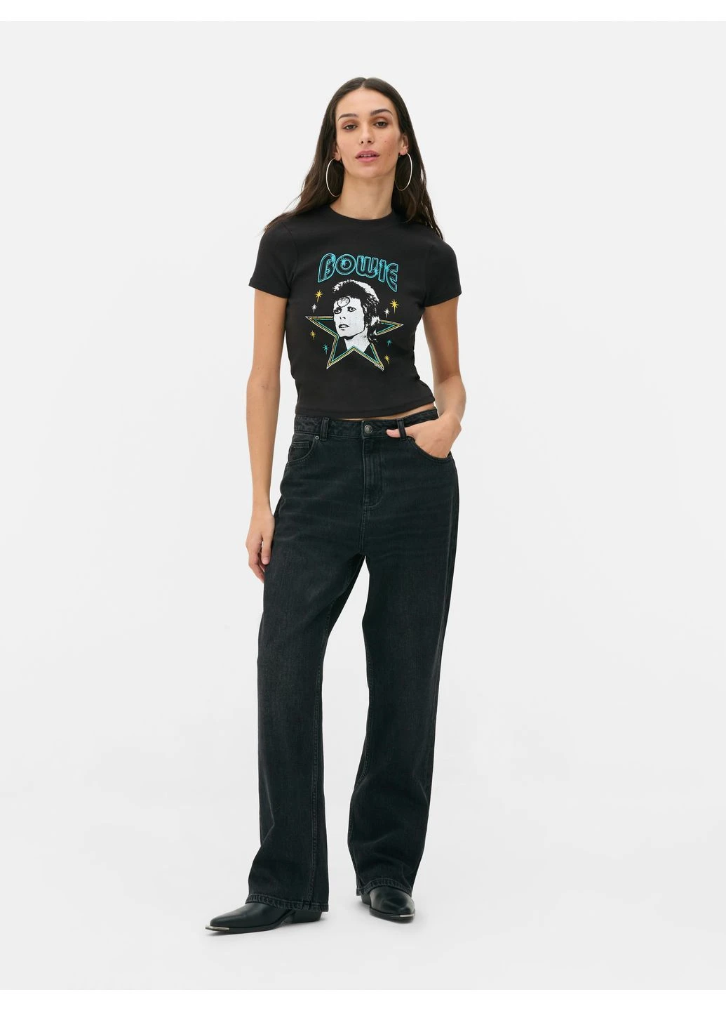 Топ літо,чорний з принтом, Primark (397857895)