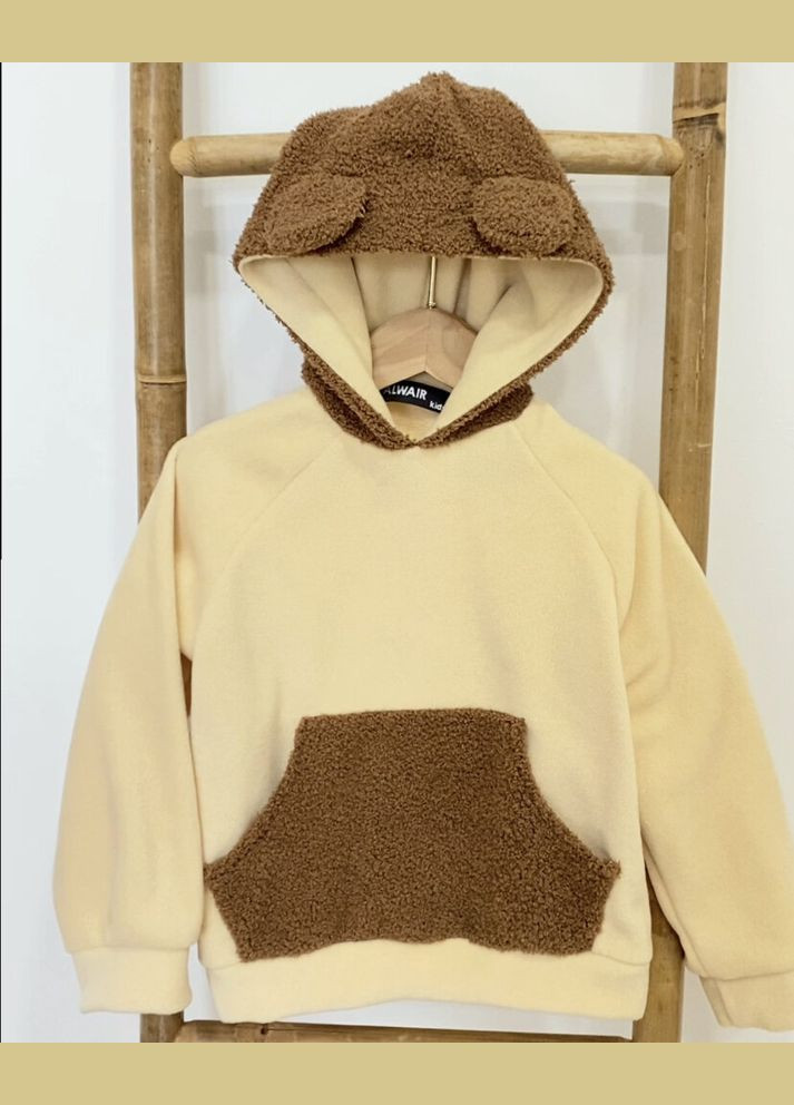 Qoopixie кофта дитяча флісова ведмедик ( ) (13937) коричневий фліс