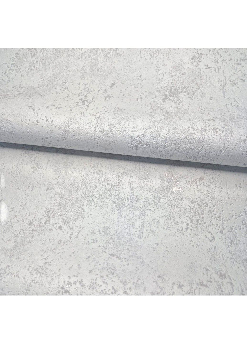 Шпалери вінілові 106 см × 10 м Слов’янські 3750-03, сірі під штукатурку для вітальні, спальні, коридору, дитячої кімнати Слов'янські шпалери (351382503)
