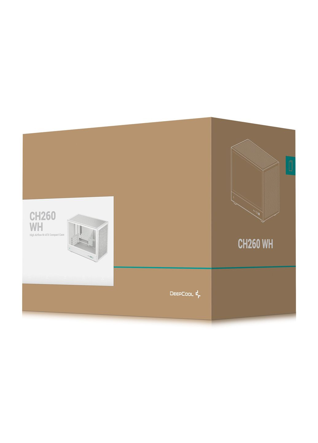 Корпус CH260 White (R-CH260-WHNGM0-G-1) без БП DeepCool (347586866)