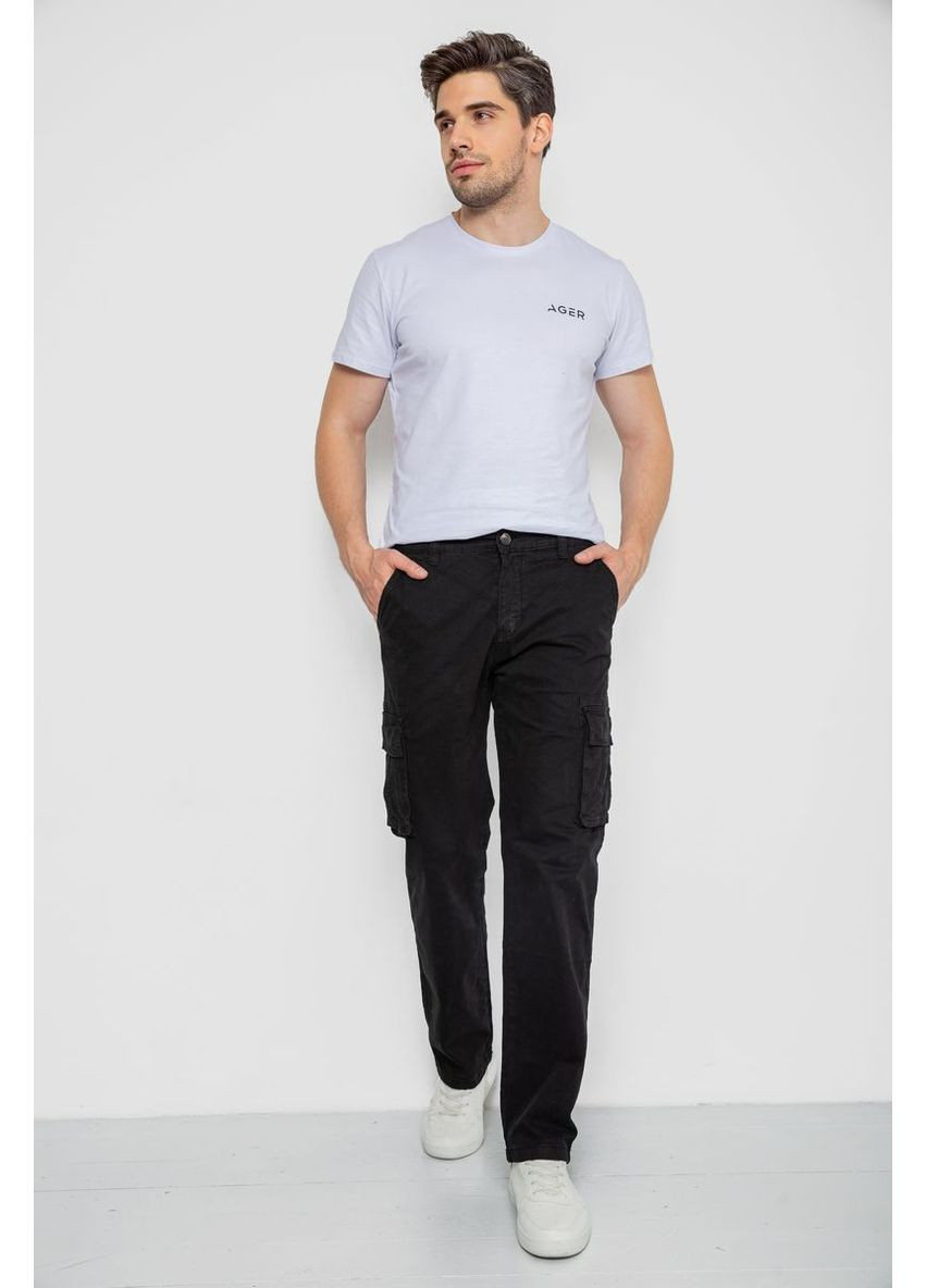 Штани чоловічі з кишенями, колір чорний, 244R2072 Ager (330025022)
