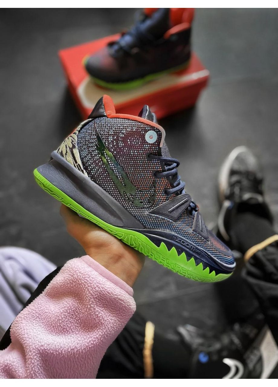 КРОССОВКИ ЖЕНСКИЕ NIKE KYRIE 7 ANIME НАЙК КАЙРИ No Brand чёрные демисезоны (367173148)