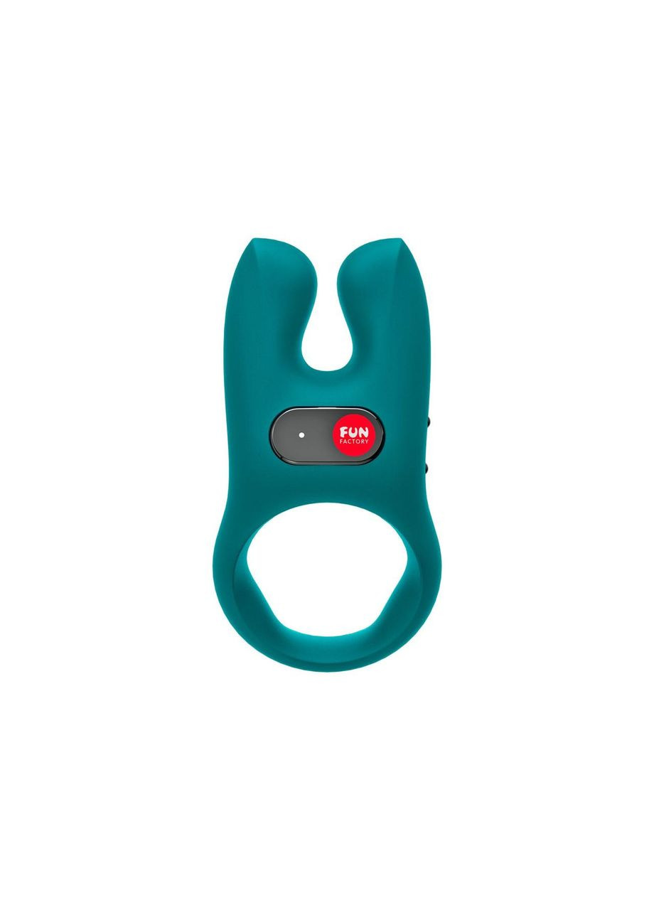 Ерекційне віброкольце з подвійною стимуляцією клітора N| S deep sea blue, 2 мотори Fun Factory (314808153)