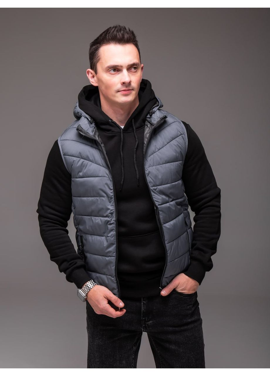 Чоловічий утеплений жилет зі знімним капюшоном Vakko (368833466)
