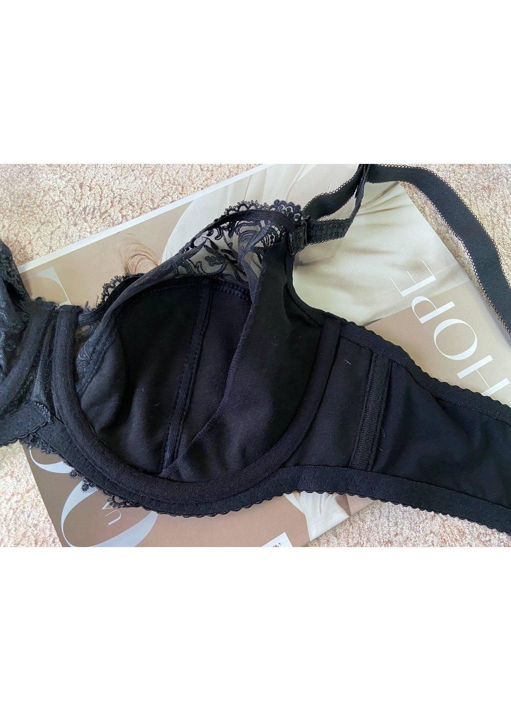 Чёрный черный бюстгальтер лифчик без поролона Lanny Mode