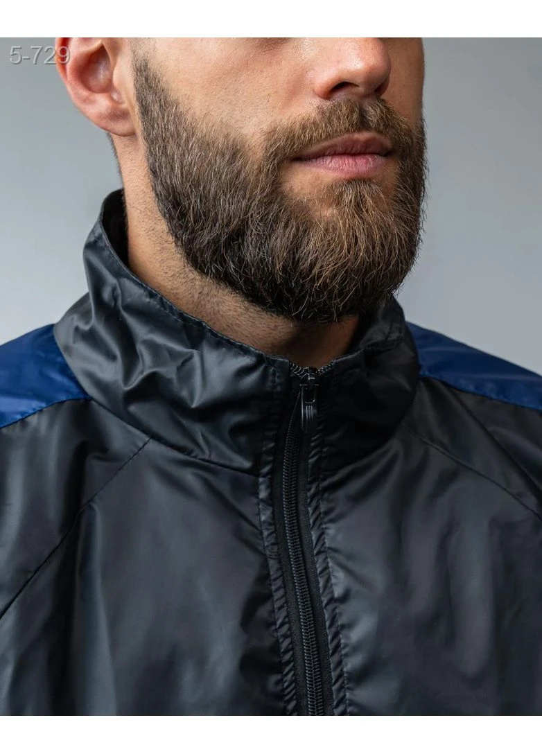Чорний чоловічий костюм олімпійка штани з плащівки No Brand (392967584)