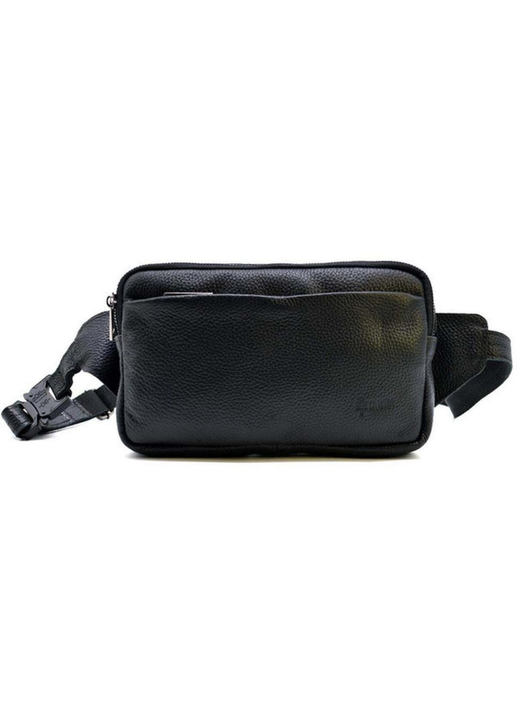 Чоловіча шкіряна сумка на пояс через плече для телефону та документів маленька Чорний 38759 TARWA (352165928)