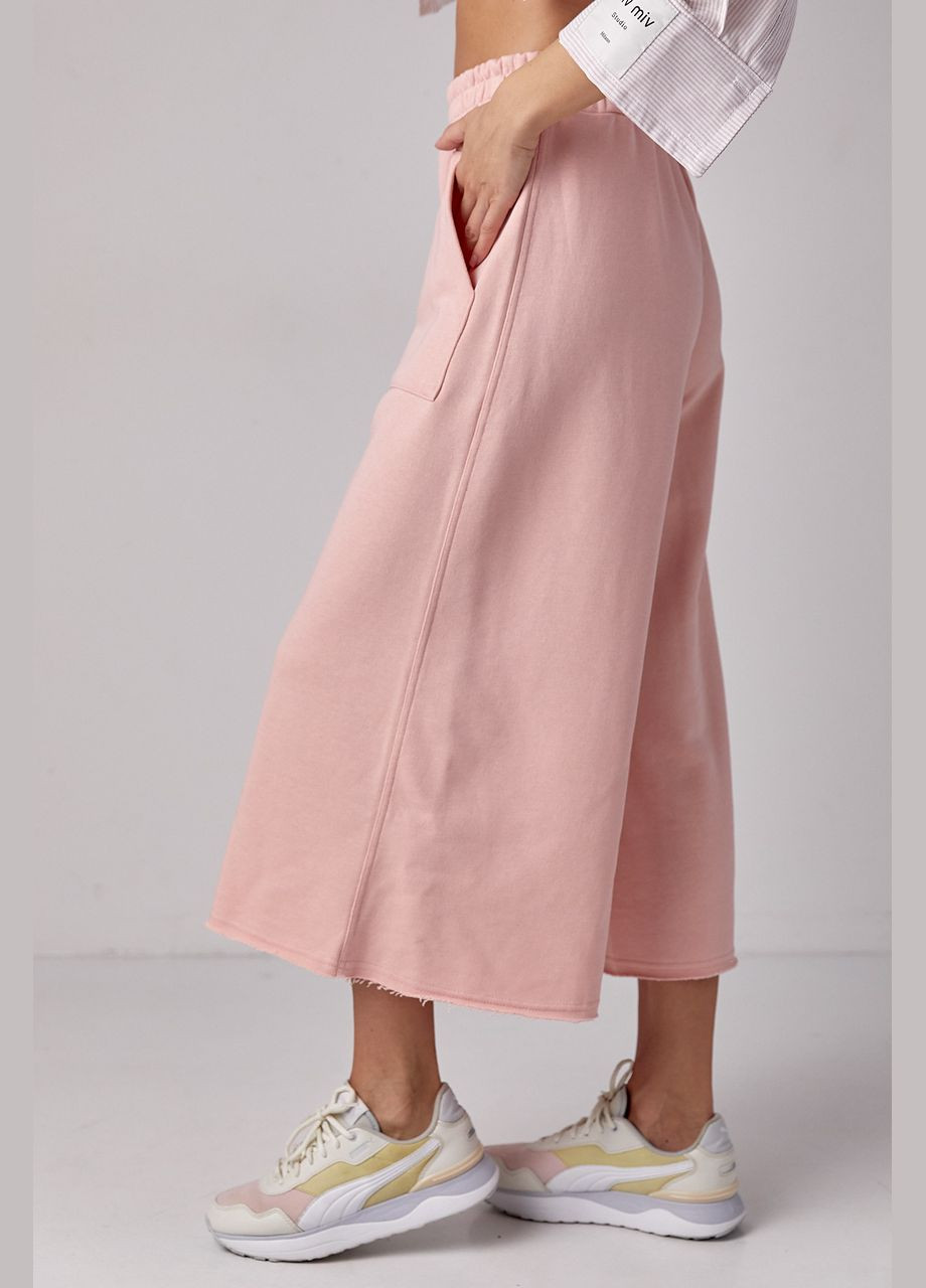 Трикотажные штаны-кюлоты с накладными карманами Liton (297373660)