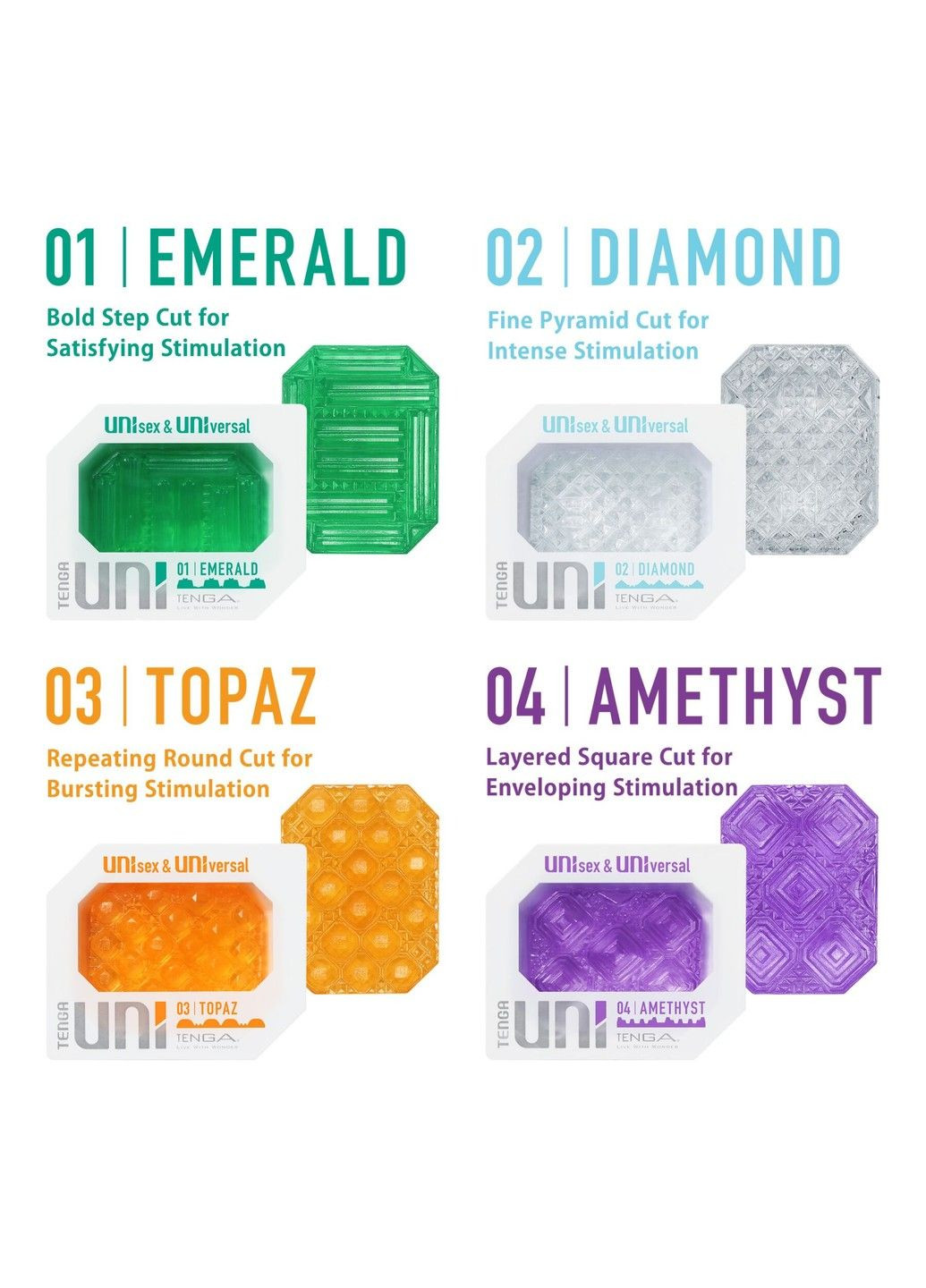 Мастурбатор UNI Topaz Tenga (348517988)