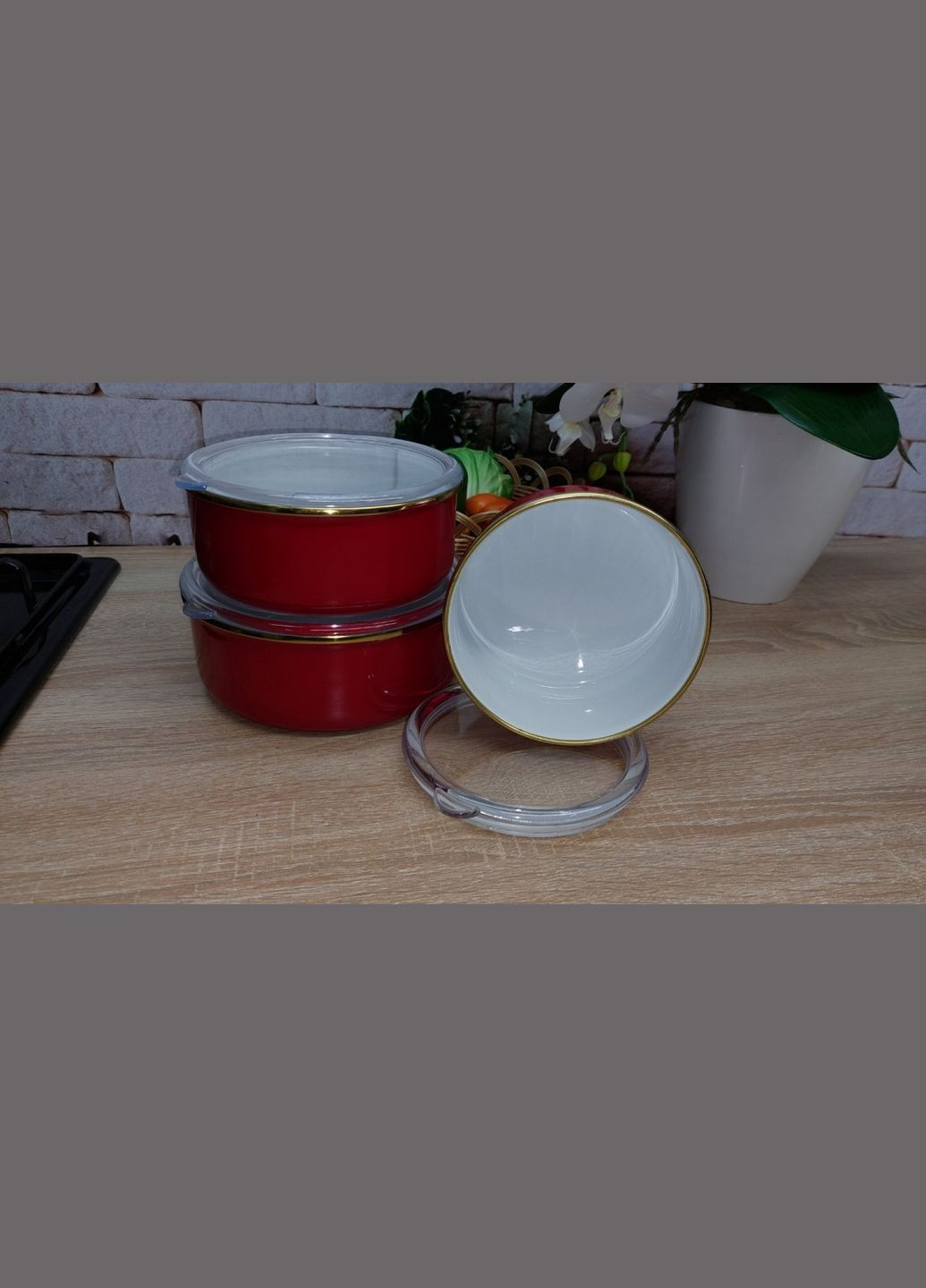 Набор контейнеров пищевых 10200-Red 6 предметов OMS (364110009)