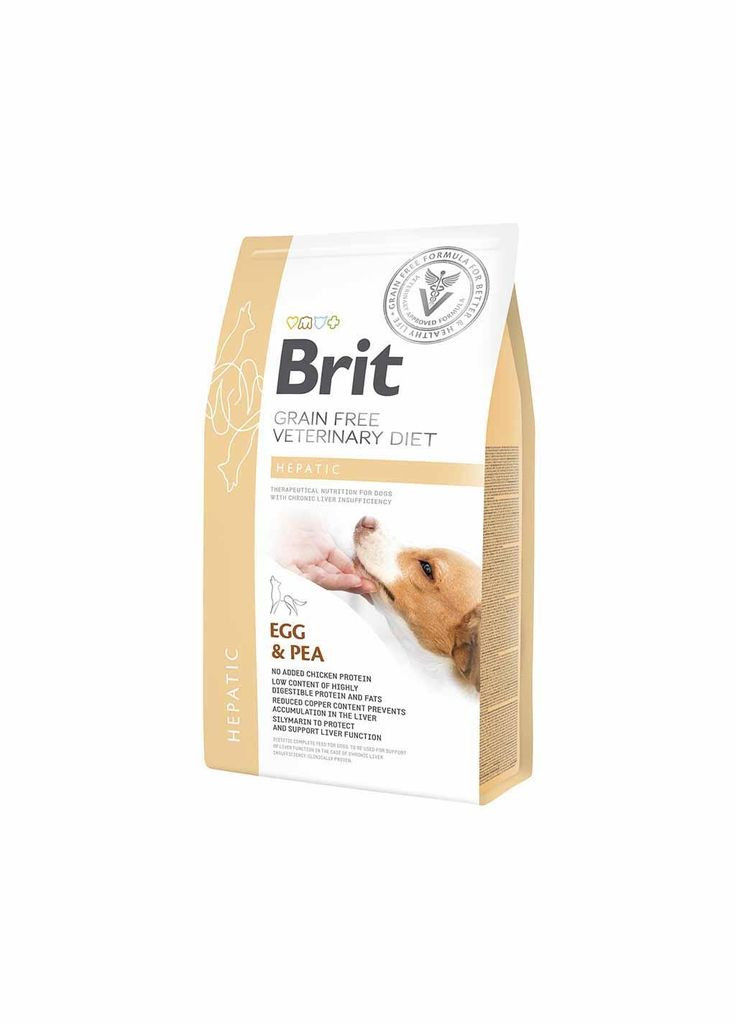Сухий корм VetDiets Hepatic 2 kg (для дорослих собак при хворобі печінки) Brit (292258568)