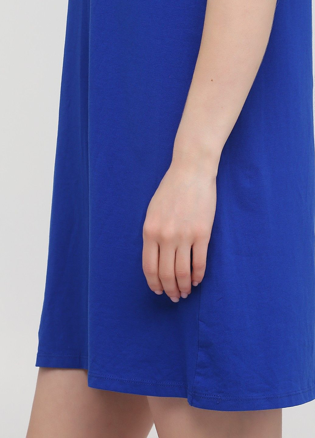 Синее кэжуал платье C&A однотонное