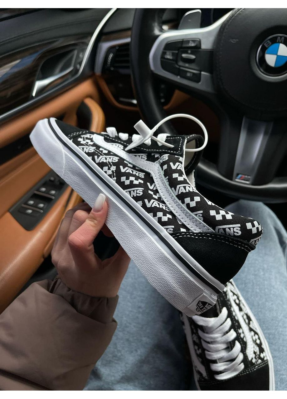 КЕДИ ЖІНОЧІ VANS OLD SKOOL BLACK WHITE 2.0 ВАНС ОЛД СКУЛ No Brand чорні демісезони (367175813)
