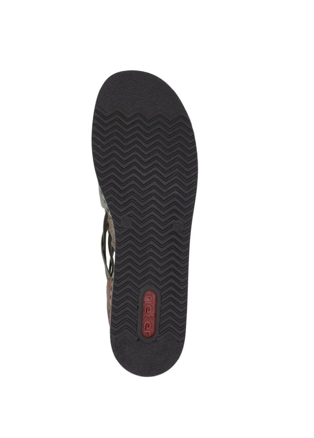 Оливковые босоножки Rieker