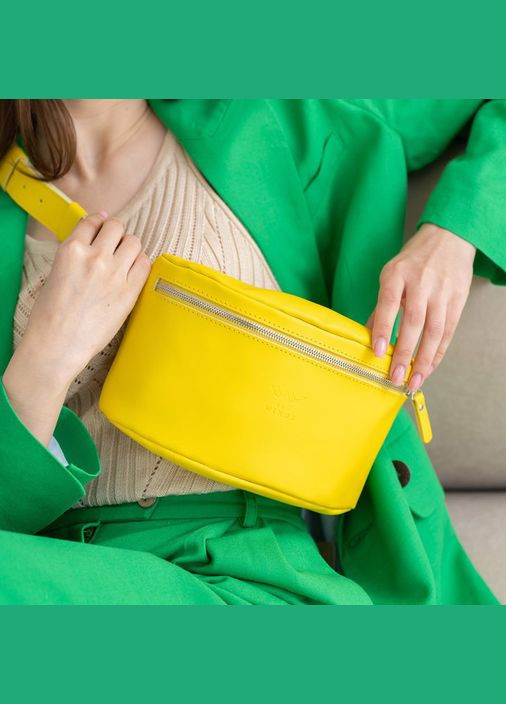 Кожаная поясная желтая сумка (A-028092) The Wings (327873988)