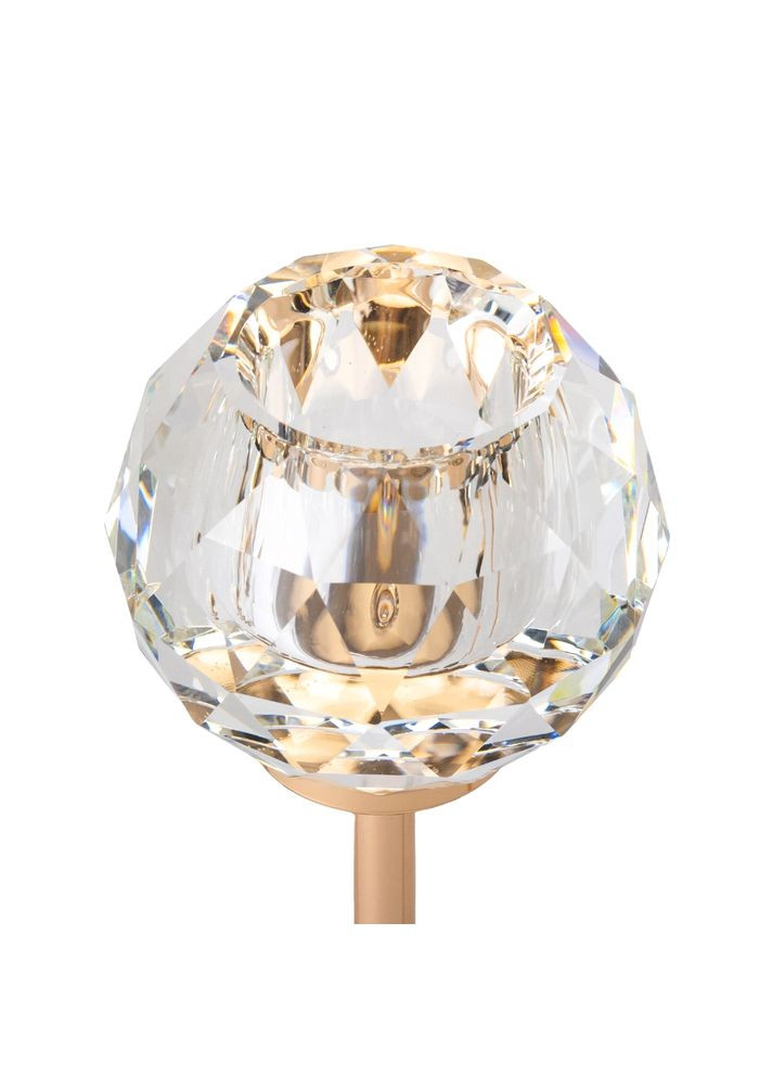 Набор из 3 подсвечников Бриллиант, золотой, 32*27*22 см No Brand (297365417)