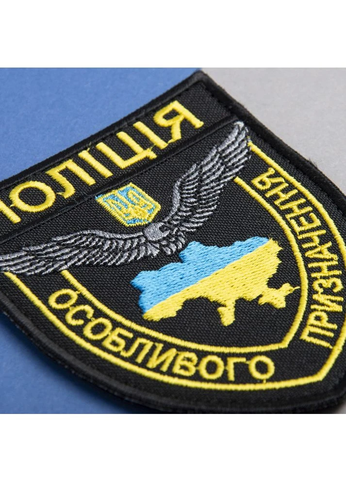 Набір шевронів 3 шт. на липучці Поліція особливого призначення 8х9,5 см (800030057) ТМ IDEIA (394556646)