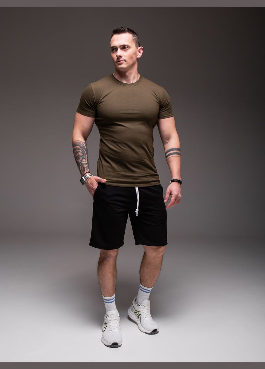 Шорти + футболка (чорний з хакі колір) No Brand (342718215)
