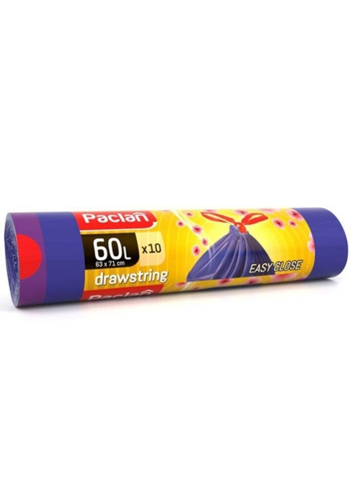 Пакеты для мусора Aroma с завязками, 60 л, 10 шт. Paclan (361019972)