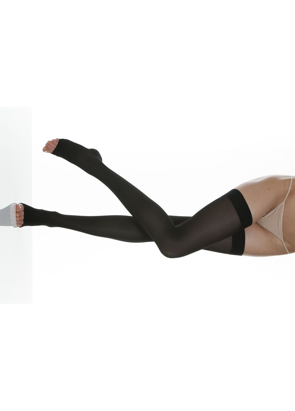 Компрессионные чулки с открытым носком 22-27 мм.рт.ст. черные Relaxsan BASIC (224162330)