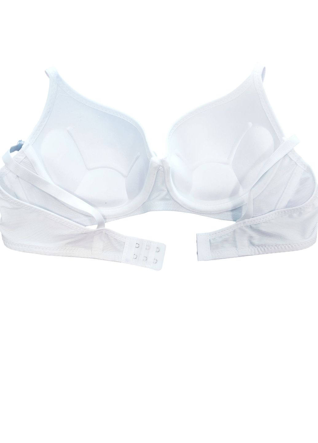 Білий корбей бюстгальтер Hana з кісточками