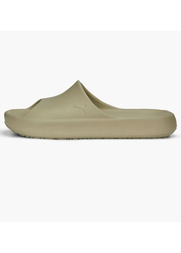 Оливкові тапочки shibui cat slides olive 385296-08 літні Puma