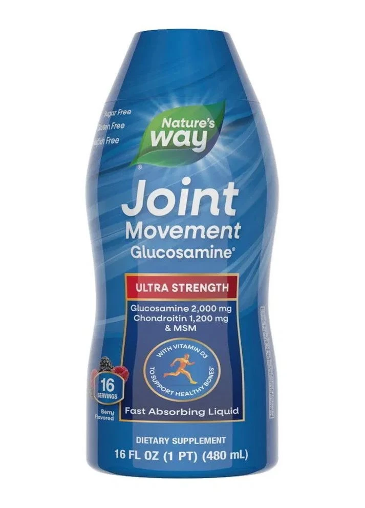 Глюкозамін для рухливості суглобів Joint Movement Glucosamine смак ягід 480 мл Nature's Way (361114173)
