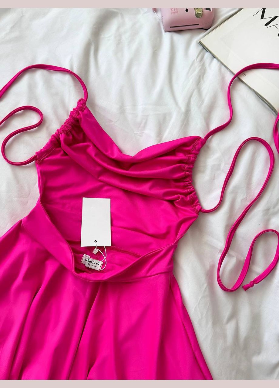 Малиновое праздничный, коктейльное, повседневный, откровенный, вечернее платье комбинезон Україна