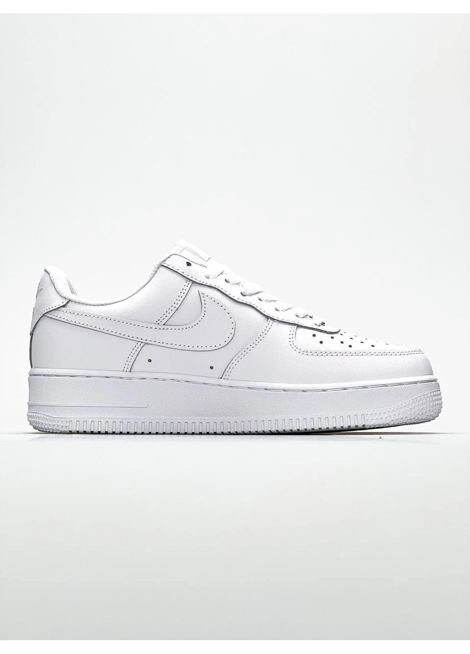 КРОССОВКИ ЖЕНСКИЕ NIKE AIR FORCE 1 CLASSIC WHITE 2 НАЙК АИР ФОРС 1 БЕЛЫЕ No Brand белые демисезоны (392017932)