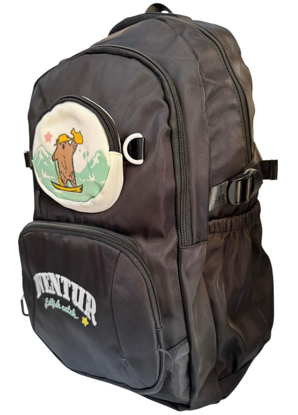 Рюкзак шкільний з трьома відділеннями 3231 чорний No Brand (368859142)