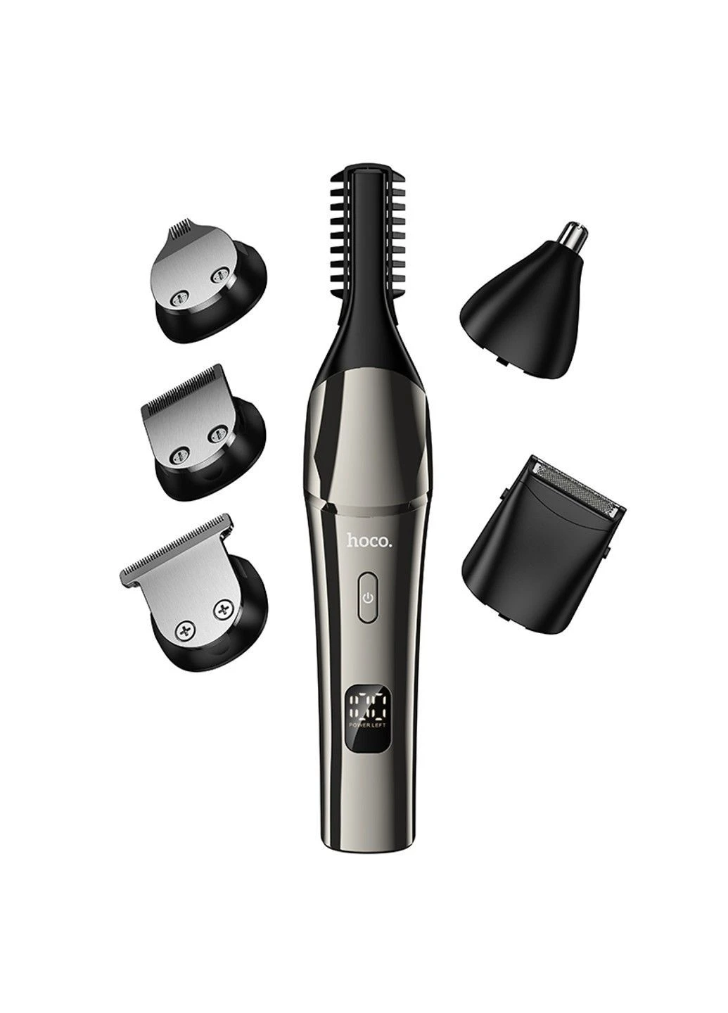 Машинка для стрижки HP26 600 mAh. IPX6. Multi-function electric clipper grooming set Metal Gray Hoco (391038504)
