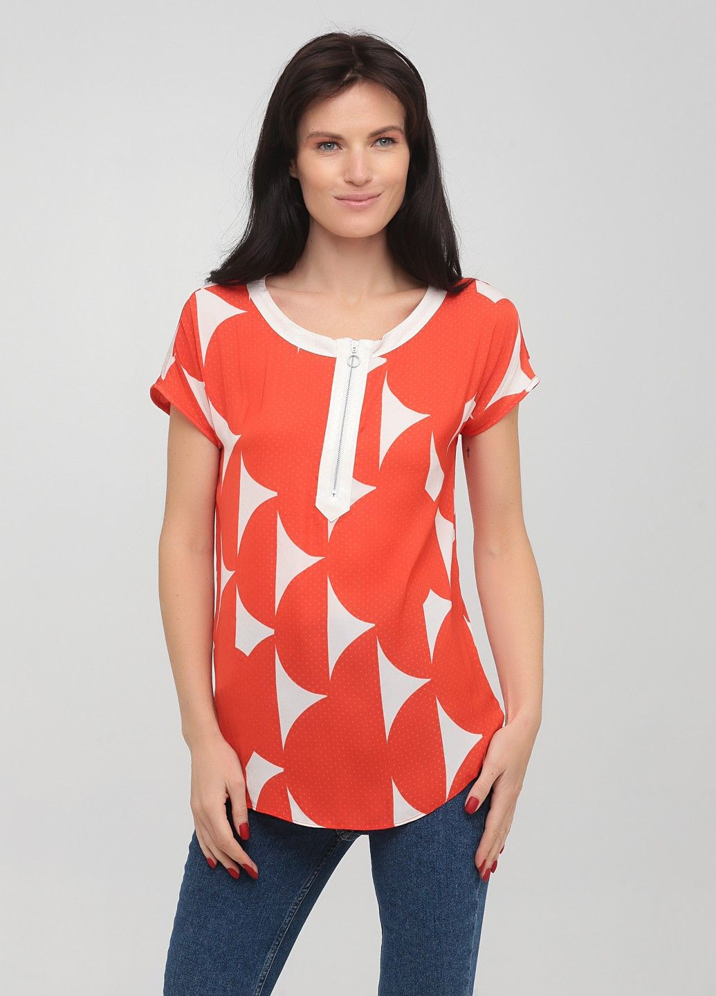 Красная блуза No Brand