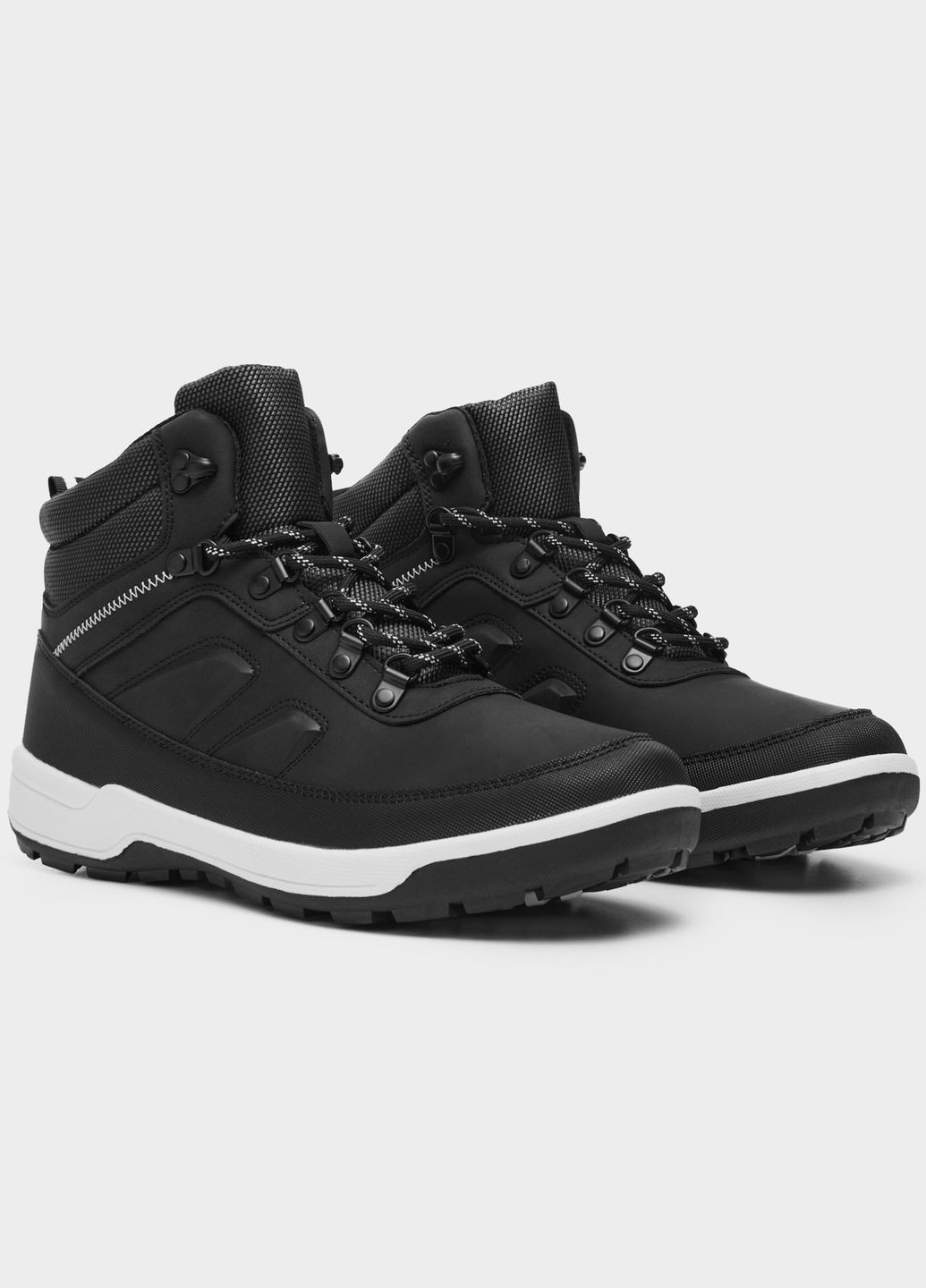 Черные зимние кроссовки мужские зимние черные утепленные на меху House