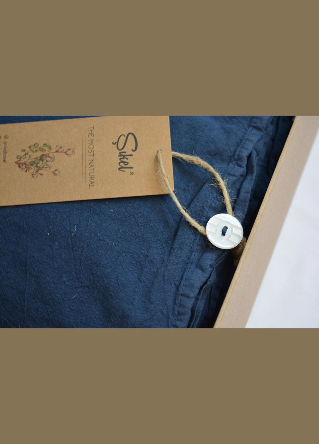 Постельное белье Stonewashed Soho 200 х 220 см Lacivert Sikel (325880385)