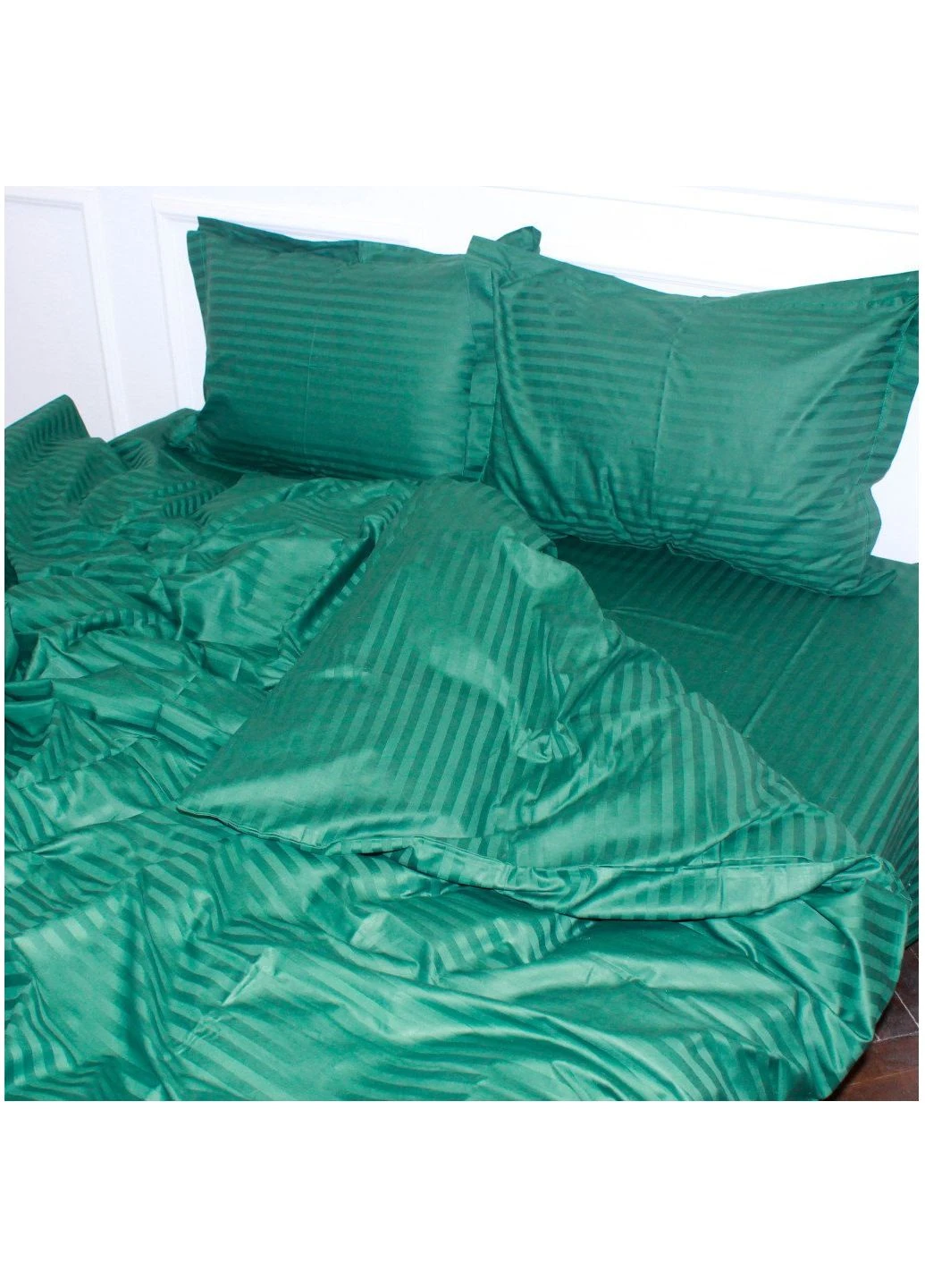 Постельное белье SatinStripe 30-0017Green 110х140 (ek37813) Mirson SatinStripe 30-0017Green 110х140 Дитячий (392387300)