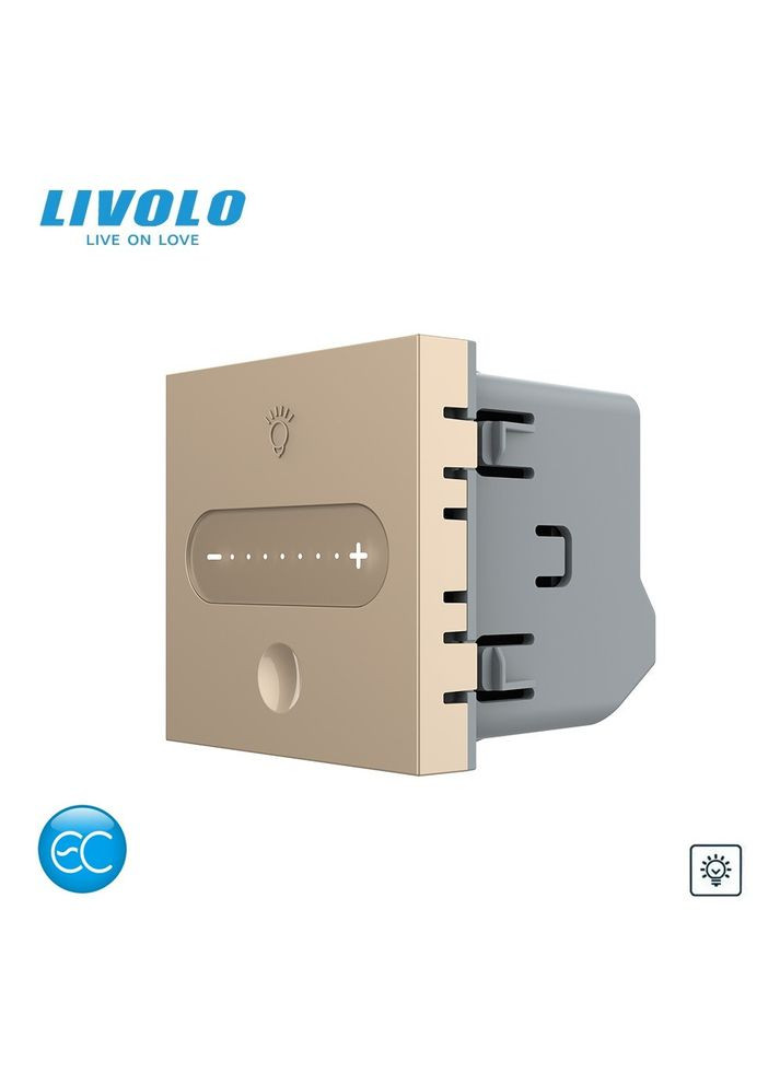 Умный механизм сенсорный EC диммер золото (VL-FC1DZ2-2AP) Livolo (370971179)