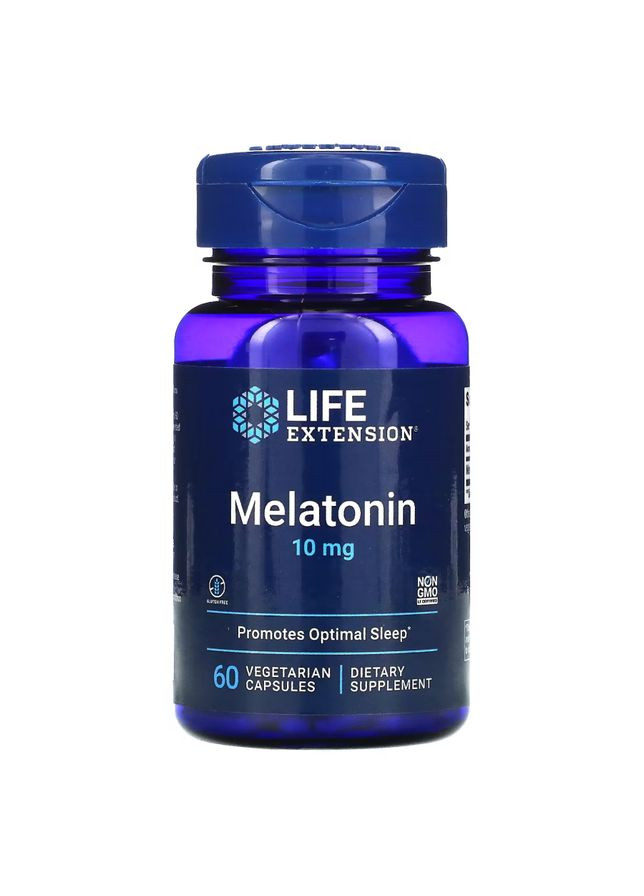 Натуральная добавка Melatonin 10 mg, 60 вегакапсул. Life Extension (324419942)