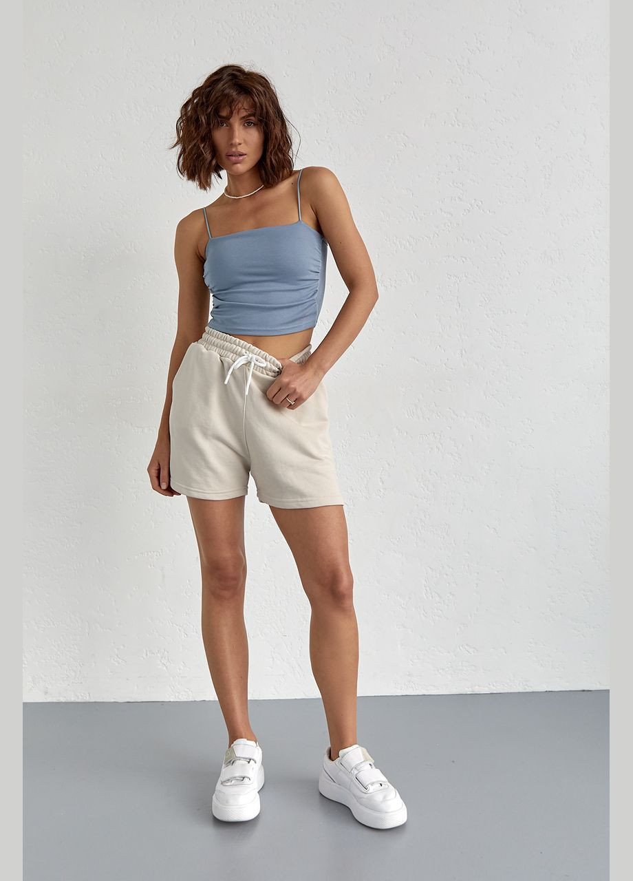 Женская базовая однотонная майка на бретельках Liton — 296469656