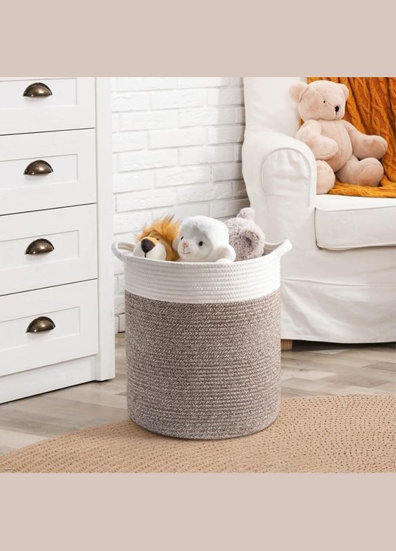 Корзина Органайзер для зберігання білизни та іграшок 35×41 см Світло- коричневий Lovely Svi (294985675)