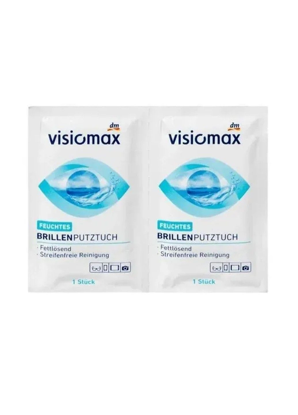 Серветки вологі для окулярів Visiomax Brillenputztücher 52шт Denkmit (360801910)