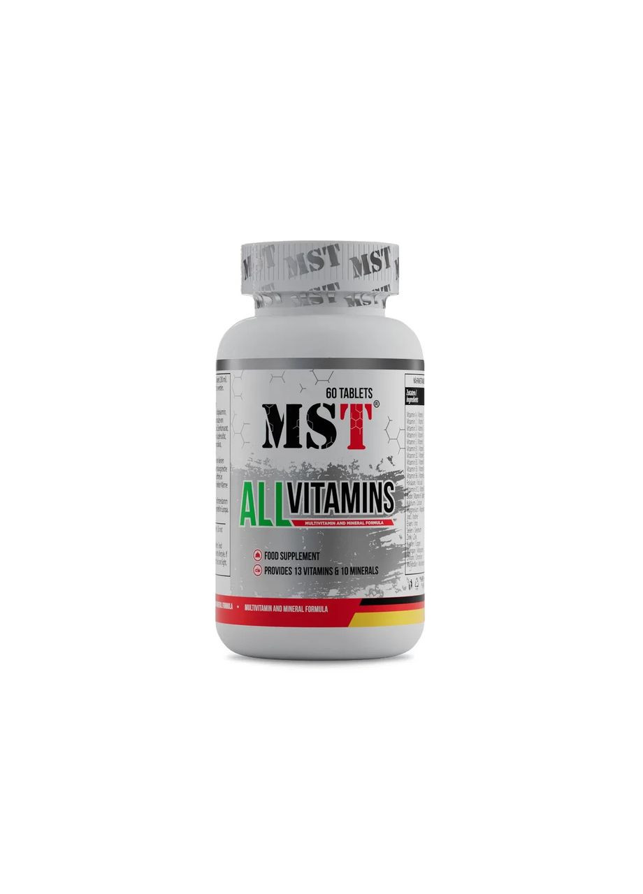 Мультивітаміни і мінерали All Vitamins 60 таблеток MST (361118624)
