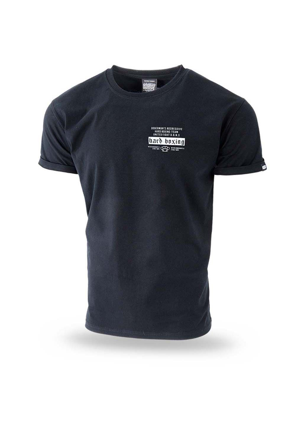 Чорна футболка Dobermans Aggressive