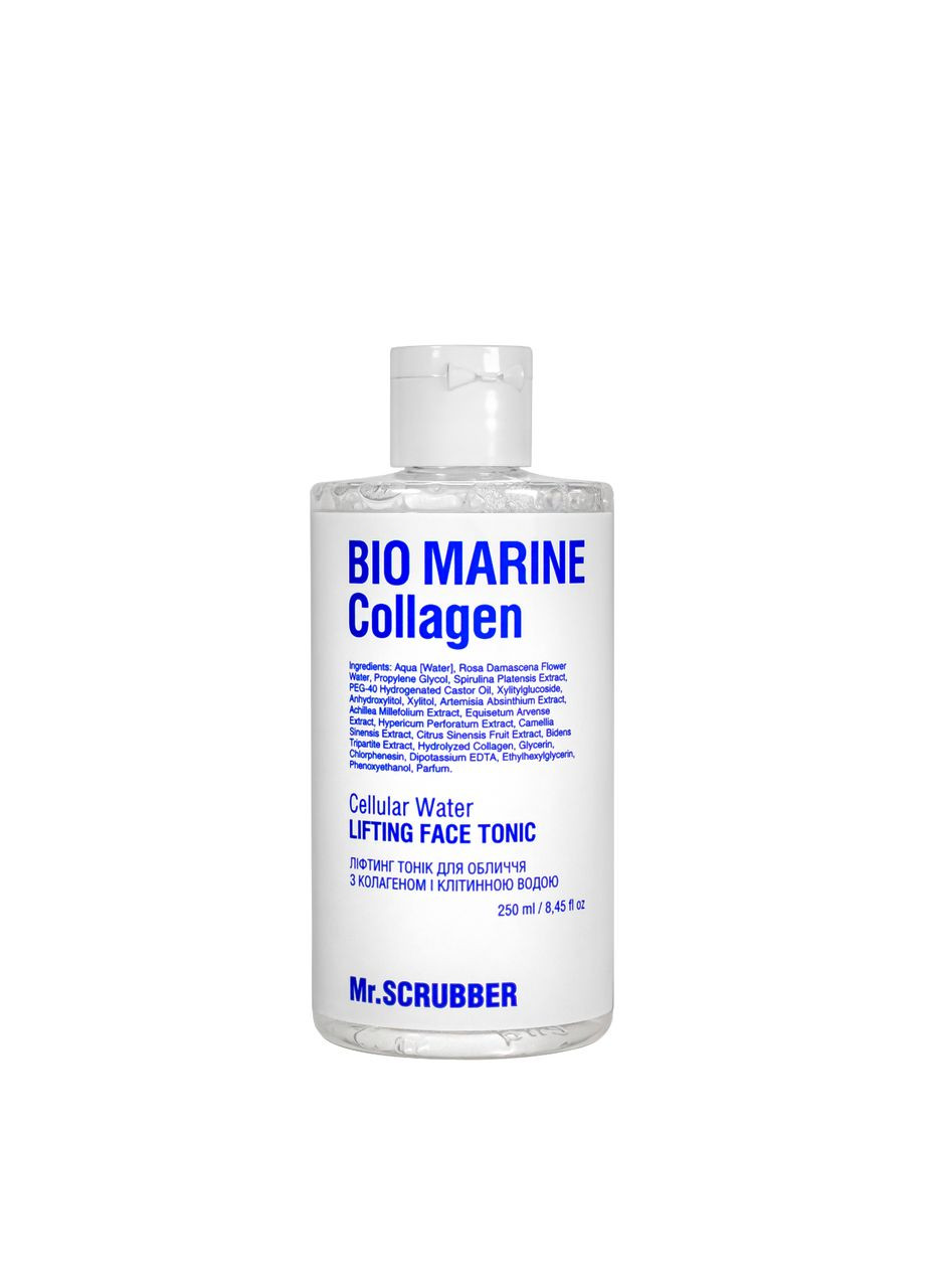 Лифтинг тоник для лица Bio Marine Collagen с коллагеном и клеточной водой 250 мл Mr. Scrubber (311538272)