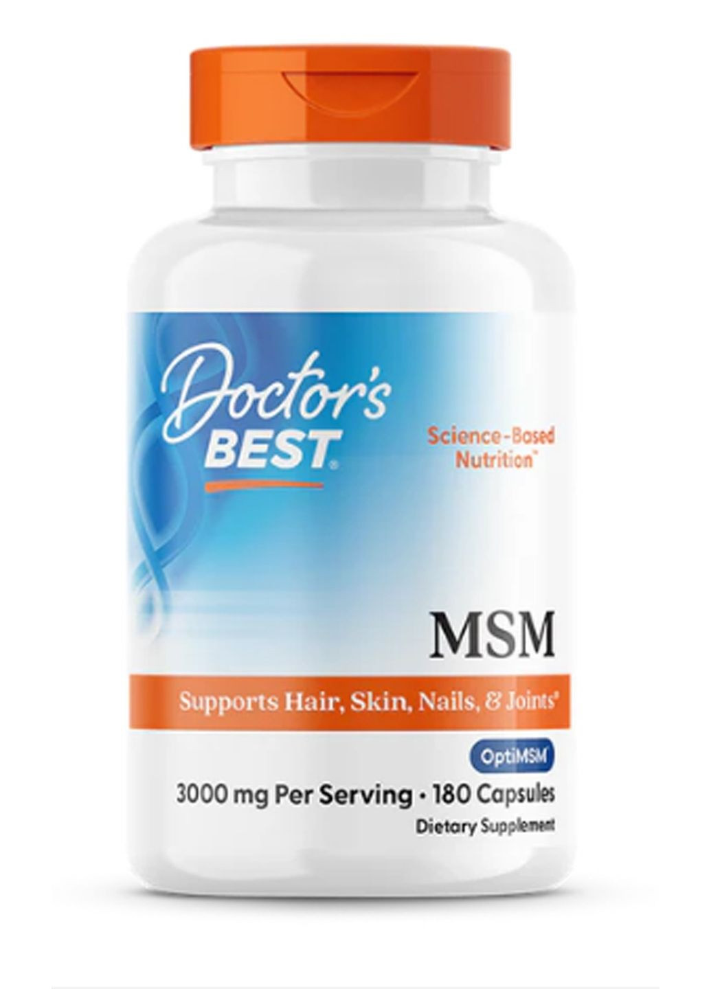 Метилсульфонилметан, МСМ, Best MSM, 1000 мг, 180 капсул Doctor's Best (367988988)