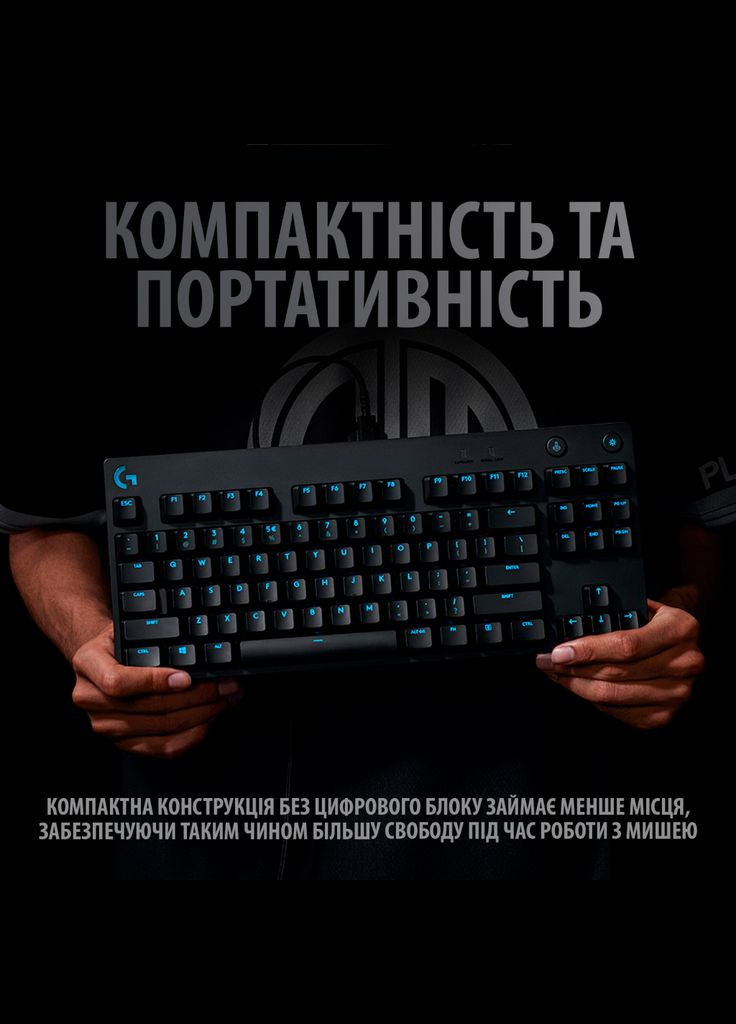 Клавіатура G PRO Mechanical Gaming USB UA Black (920009392) Logitech (280938952)