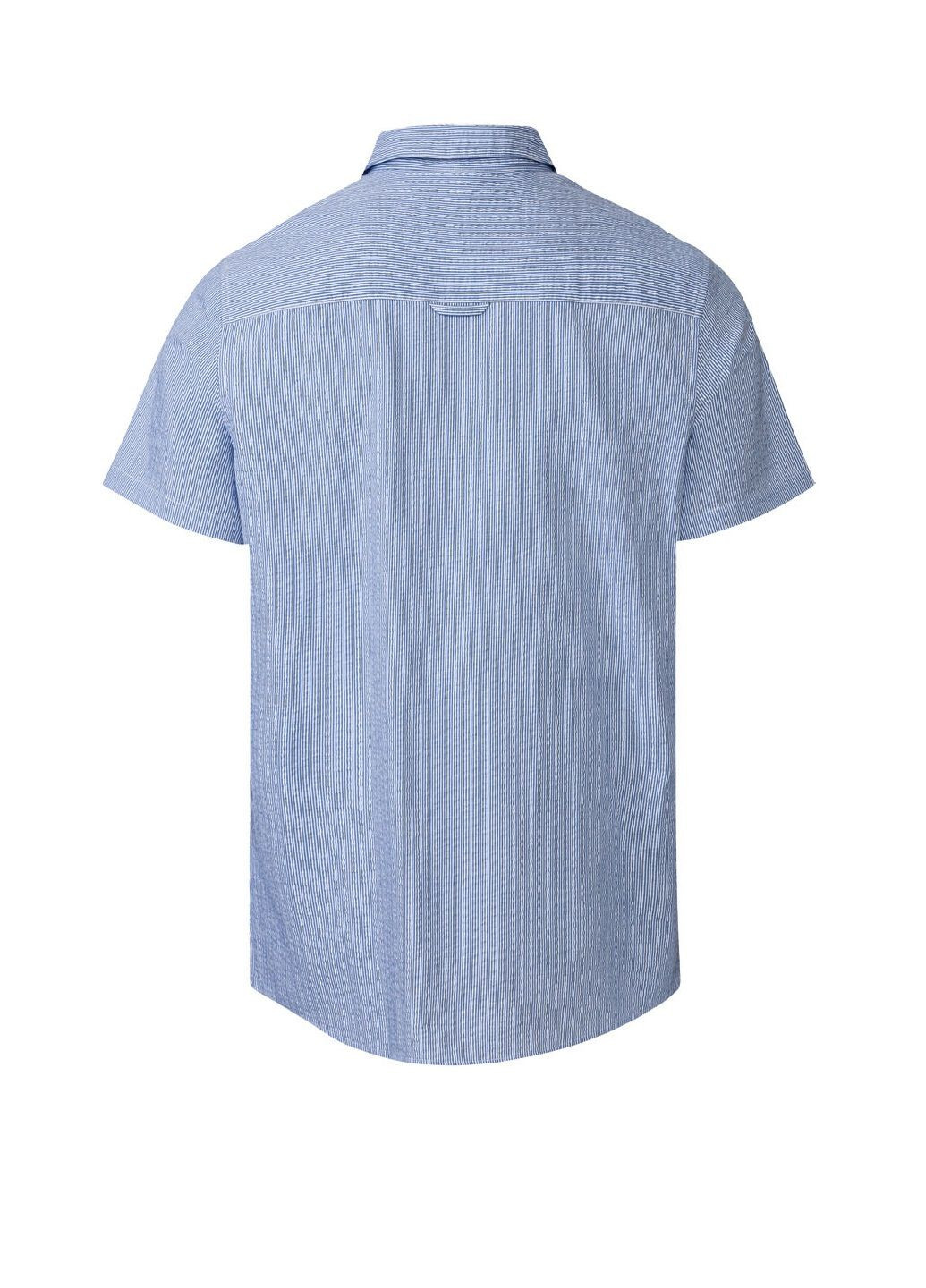 Голубой классическая рубашка однотонная Livergy