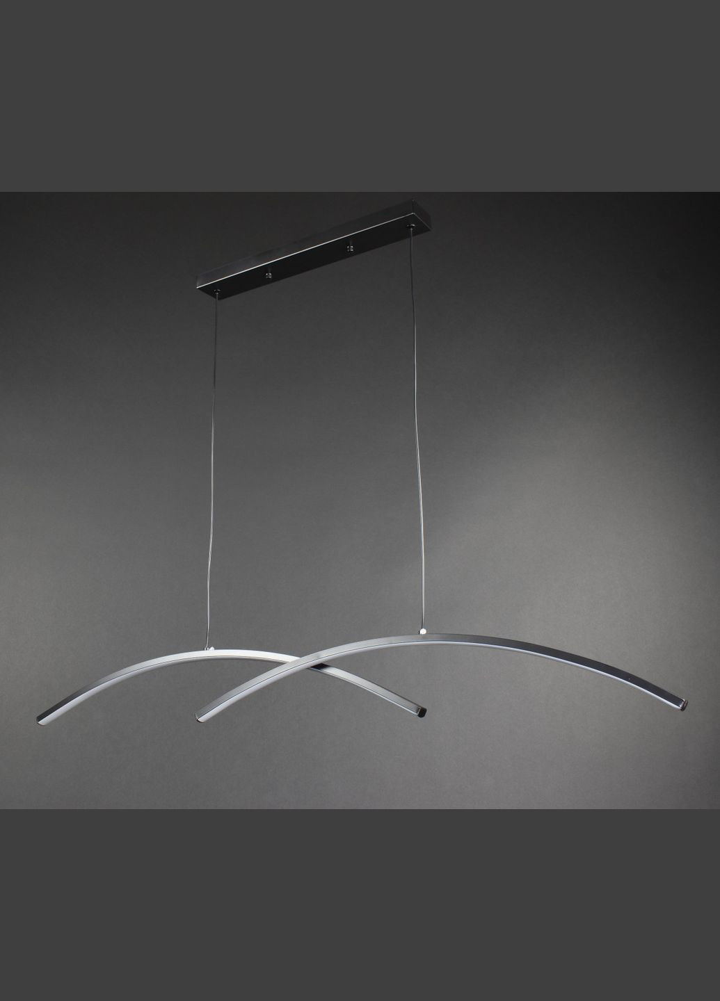 Люстра светодиодная подвесная LED светильник для квартиры на потолок лэд 27843 Черный 20-150х6х100 см. Sunnysky (364494505)