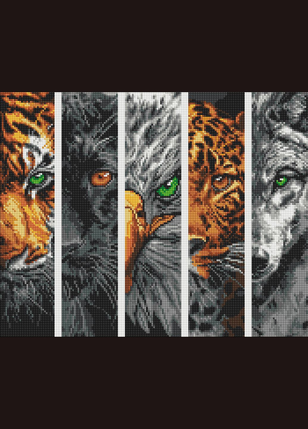 Алмазная мозаика Хищники Идейка 40 х 50 AMO8046 IDEYKA (354828304)